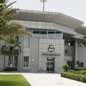 Entrance and Canopy cladding at Al-Ahli Sports Club Qatar